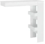 vidaXL Wand-Bartisch Wei&szlig; 102x45x103,5 cm Holzwerkstoff - Wei&szlig;