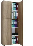 VCM B&uuml;roschrank mit 5 F&auml;chern | moderner Aktenschrank mit Dreht&uuml;ren | Ma&szlig;e ca. B.