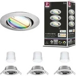 Paulmann LED Einbauleuchte Base Basisset schwenkbar - Grau