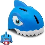 Crazy Safety Kinderhelm Hai blau 49-55cm Kopfumfang Led-Licht - Schwarz