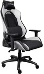 Trust GXT 714W Ruya Gaming Stuhl Schwarz / Wei&szlig; - Ergonomischer Gamerstuhl mit