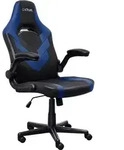 Trust GXT 703B Riye Gaming Stuhl Blau / Schwarz - Verstellbar, Klappbare Armlehnen,