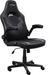 Trust GXT 703 Riye Gaming Stuhl Schwarz - Verstellbar, Klappbare Armlehnen,
