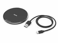 Hama Wireless Charger 'QI-FC10' 10 W kabelloses Smartphone-Ladepad Schwarz