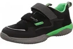 Superfit Storm Halbschuh Sneaker Leder Klett schwarz EUR 27 - Schwarz - 27