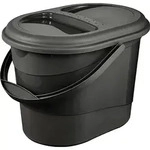 keeeper -Abfalleimer "elsa" mit Deckel oval graphite - Grau