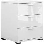 Nachttisch Vicco Marseille Wei&szlig; Hochglanz 46.2 x 60 cm, Model 40268 - Wei&szlig;