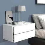 VCM Nachtschrank | Wandschublade | Wandboard | Nachttisch | Ma&szlig;e ca H. 30 x B....