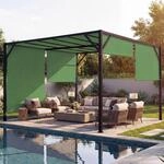 Pergola Baia, Garten Pavillon Terrassen&uuml;berdachung, stabiles 6cm-Stahl-Gestell...