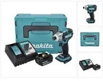 Makita DTS 141 RF1J Akku Impulsschrauber 18 V 40 Nm 1/4" Brushless + 1x Akku...
