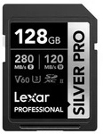 Lexar SILVER PRO SD Karte 128GB, UHS-II SD, bis 280MB/s Lesen, LSDSIPR128G-BNNAA