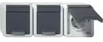 GIRA 4789 30, Schuko, Grau, Kunststoff, Thermoplast, Schlagfest, Splitterfrei, 250 V,