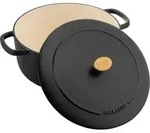 Ballarini Bellamonte Cocotte, 20 Cm Schwarz Rund Gusseisen Schwarz - Schwarz