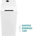 Midea MF100T80B-13A, Toplader, 8 kg, B, 78 dB, 1300 RPM, A - Wei&szlig;