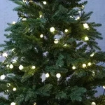 LED Lichterkette BERRY - 120 wei&szlig;e Kugeln - 3 unterschiedliche Gr&ouml;&szlig;en - L:...