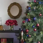 Konstsmide LED Baummantel bernstein H240cm Ring &Oslash;8cm - Gr&uuml;n