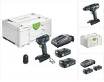 Festool TXS 18-Basic Akku Bohrschrauber 18 V 40 Nm Brushless + 2x Akku 3,0 Ah +