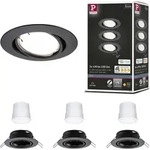 Paulmann LED Einbauleuchte Base Basisset schwenkbar - Schwarz