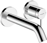 hansgrohe Tecturis S WTM 2-Loch Unterputz F-Set 165 mm Auslauf chrom, 1 Stk. - Silber