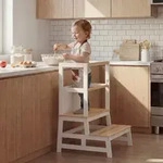 Spielwerk&reg; Lernturm ab 2 Jahren Kinder mit Tafel Montessori 93cm Hoch Learning Tower