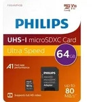 Philips MicroSDXC 2-Pack 64GB Class 10 UHS-I U1 incl. Adapter