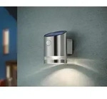 Rality LED Solar Au&szlig;enwandleuchte Silber matt - Silber