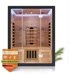 Artsauna Infrarotkabine Helsinki 150 Dual Technologie, LED - Infrarotsauna 150x150 cm