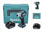 Makita DTS 141 T1J Akku Impulsschrauber 18 V 40 Nm 1/4" Brushless + 1x Akku 5,0...