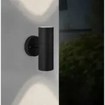 BRILLIANT schwarze Wandleuchte JANDY| Up/Down Light | mit geeignetem Leuchtmittel