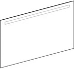 Lichtspiegel OPTION BASIC SQUARE LED-Bel oben Alu eloxiert 1200x700x32mm