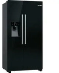 Bosch Serie 6 KAD93ABEP, Freistehend, Amerikanische T&uuml;r, Schwarz, Glas, 562 l, SN-T