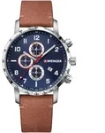 Wenger 01.1543.108 Attitude Chonograph Herrenuhr 44mm 10ATM - Silber