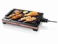 Bestron elektrischer Tischgrill, Teppanyaki mit herausnehmbarer Grillplatte &...