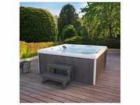 HOME DELUXE - Outdoor Whirlpool - STREAM BIG PLUS Treppe und Thermoabdeckung - Maße: