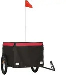 vidaXL Fahrradanh&auml;nger Schwarz und Rot 45 kg Eisen