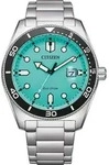 Citizen AW1760-81W XL ECO-Drive Sports Herrenuhr t&uuml;rkis - Gr&uuml;n