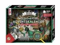 Puzzle-Rätsel-Adventskalender - Sabotage in der Spielzeugfabrik. 24 Puzzles mit