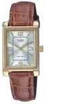 Casio Damen Armbanduhr LTP-1234PGL-7AEG analog Lederband braun - Bronze