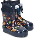 Playshoes Kinder Halbschaft-Gummistiefel aus Naturkautschuk, gef&uuml;tterter Uni -