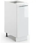 Apothekerschrank Vicco Fame-Line Wei&szlig; Hochglanz 30 cm ohne Arbeitsplatte, Model