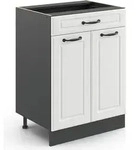 K&uuml;chenunterschrank Vicco R-Line Wei&szlig; Landhaus 60 cm mit Schublade, ohne