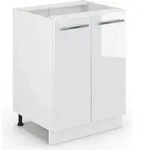 K&uuml;chenunterschrank Vicco Fame-Line Wei&szlig; Hochglanz 60 cm ohne Arbeitsplatte, Model