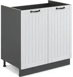 Sp&uuml;lenunterschrank Vicco Fame-Line Wei&szlig; Landhaus 80 cm ohne Arbeitsplatte, Model