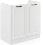 Sp&uuml;lenunterschrank Vicco R-Line Wei&szlig; Landhaus 80 cm ohne Arbeitsplatte, Model 36561