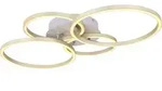 Globo Lighting Deckenleuchte Metall Nickel matt, Kunststoff opal, Ring-DM:...