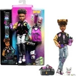 Mattel Monster High Puppe, Clawd Wolf Puppe mit Gargoyle Bulldogge als Haustier und