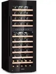 Klarstein Weink&uuml;hlschrank Freistehend, Kleiner Getr&auml;nkek&uuml;hlschrank Schmal, 2 Zonen