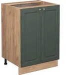 K&uuml;chenunterschrank Vicco Fame-Line Gr&uuml;n-Gold Landhaus 60 cm ohne Arbeitsplatte,