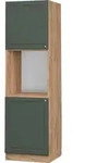 Herdumbauschrank Vicco Fame-Line Gr&uuml;n-Gold Landhaus 60 cm offen, Model 38608 -