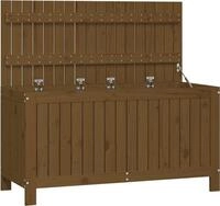 vidaXL Gartentruhe Honigbraun 115x49x60 cm Massivholz Kiefer